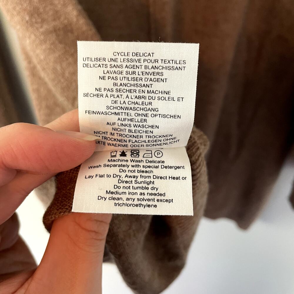 WooLovers Cashmere & Merino Pocket Tunic in Pecan Marl Size Medium - Picture 8 of 16